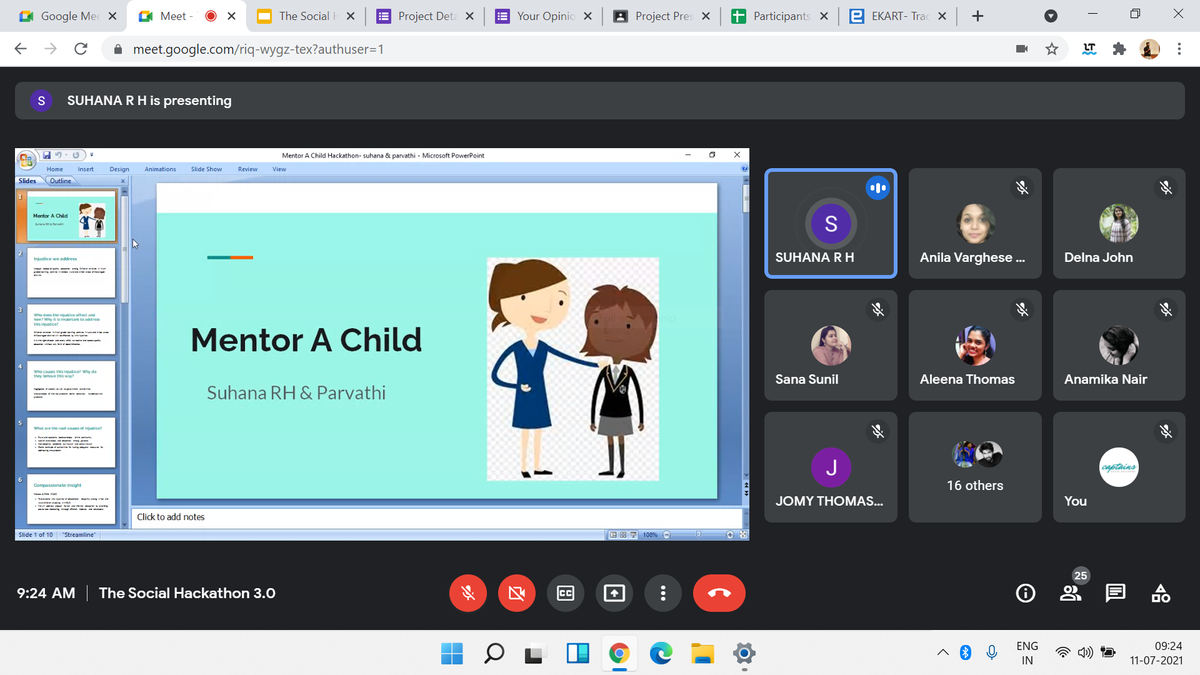 32 volunteers empowered to develop 15 impactful social initiatives within 24 hours to tackle community challenges