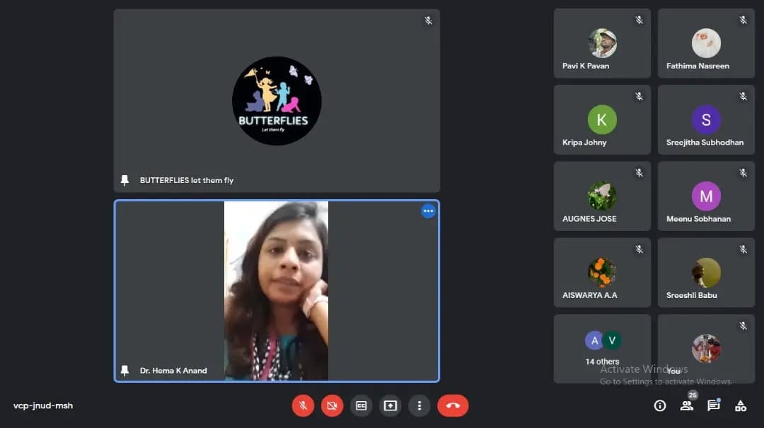 30 volunteers hosted a virtual talk session for 50 parents of visually impaired students