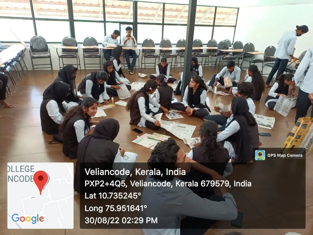 18 volunteers created 18 paper bags to raise awareness about plastic pollution in Ernakulam.