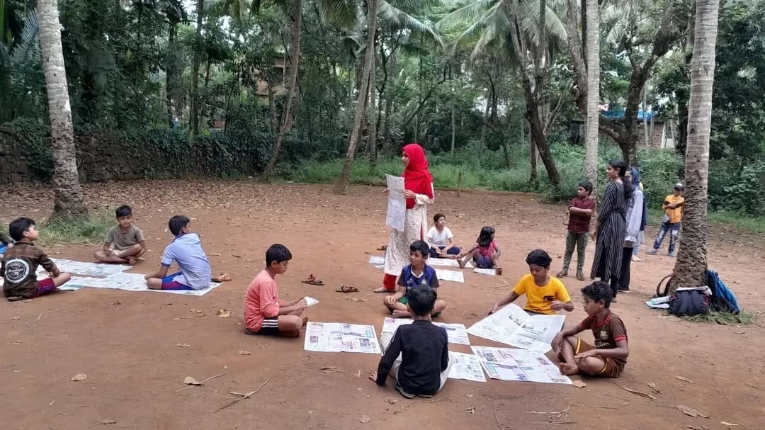 38 volunteers created 38 paper bags to raise awareness about plastic pollution in Ernakulam.
