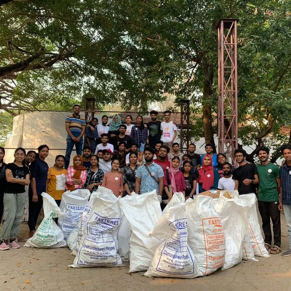 50 volunteers responsibly collected and disposed of 500 kg of non-biodegradable waste in Ernakulam