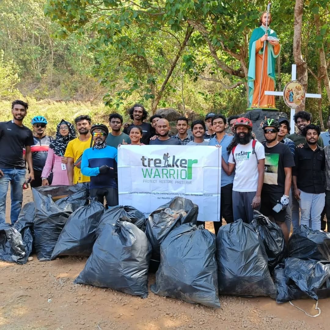 37 volunteers responsibly collected and disposed of 370 kg of non-biodegradable waste in Thrissur