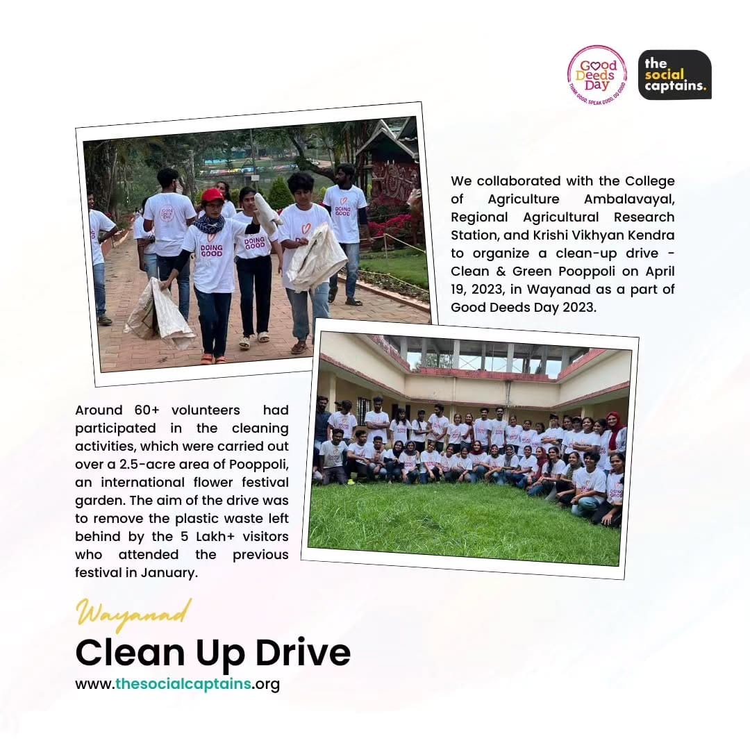 60 volunteers responsibly collected and disposed of 600 kg of non-biodegradable waste in Thrissur