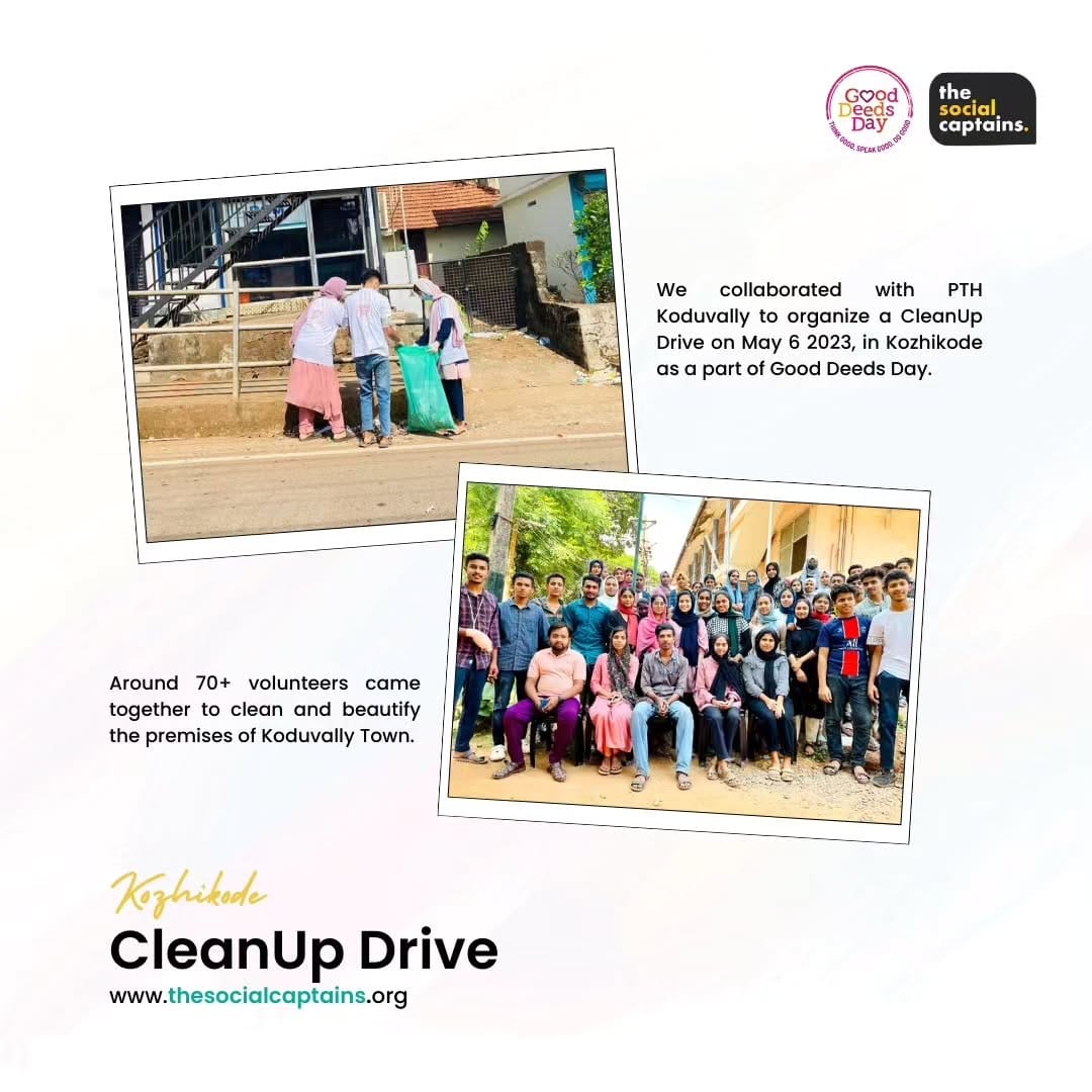 70 volunteers responsibly collected and disposed of 700 kg of non-biodegradable waste in Kozhikode