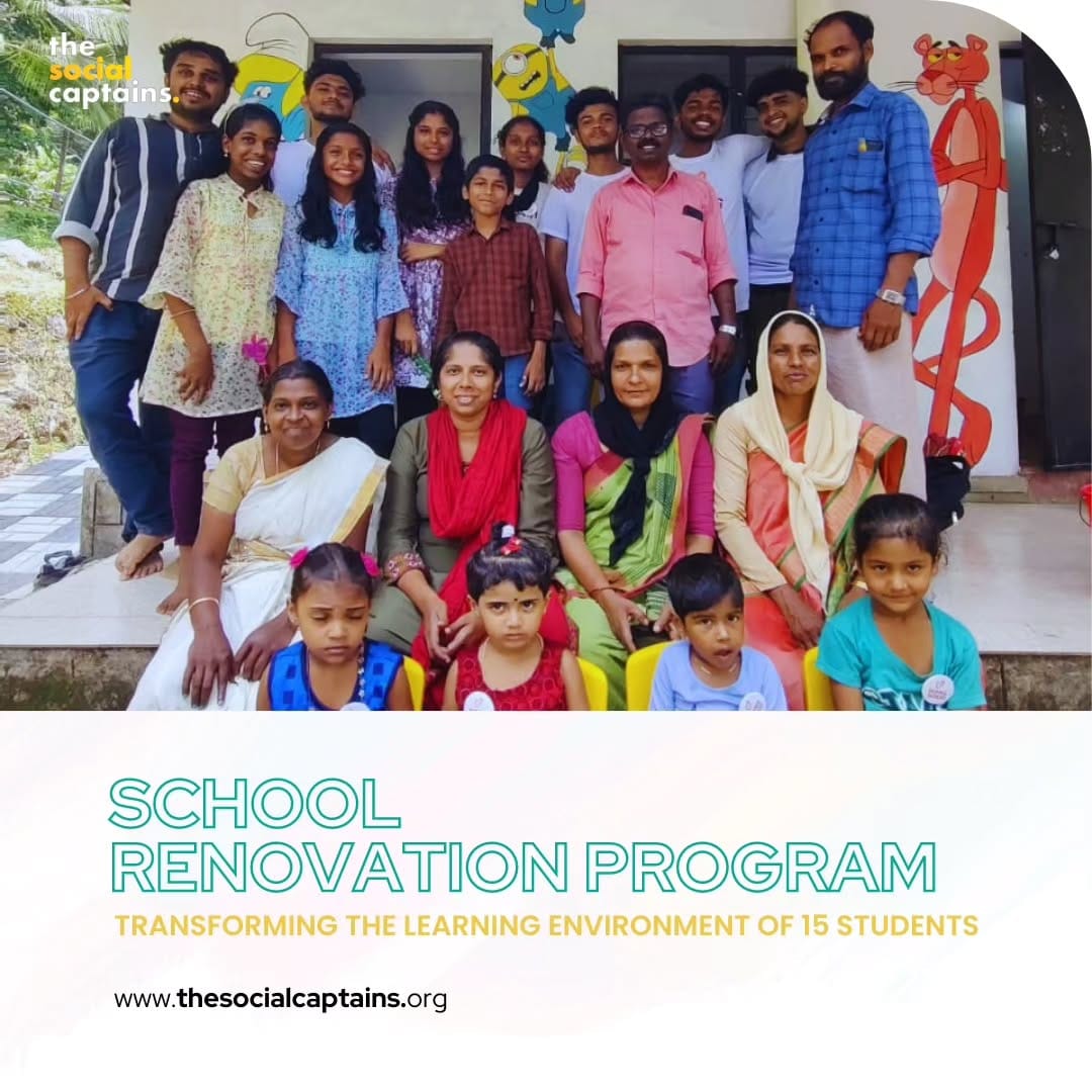 15 volunteers utilised their skills to foster a better learning environment for 25 school students in Kozhikode