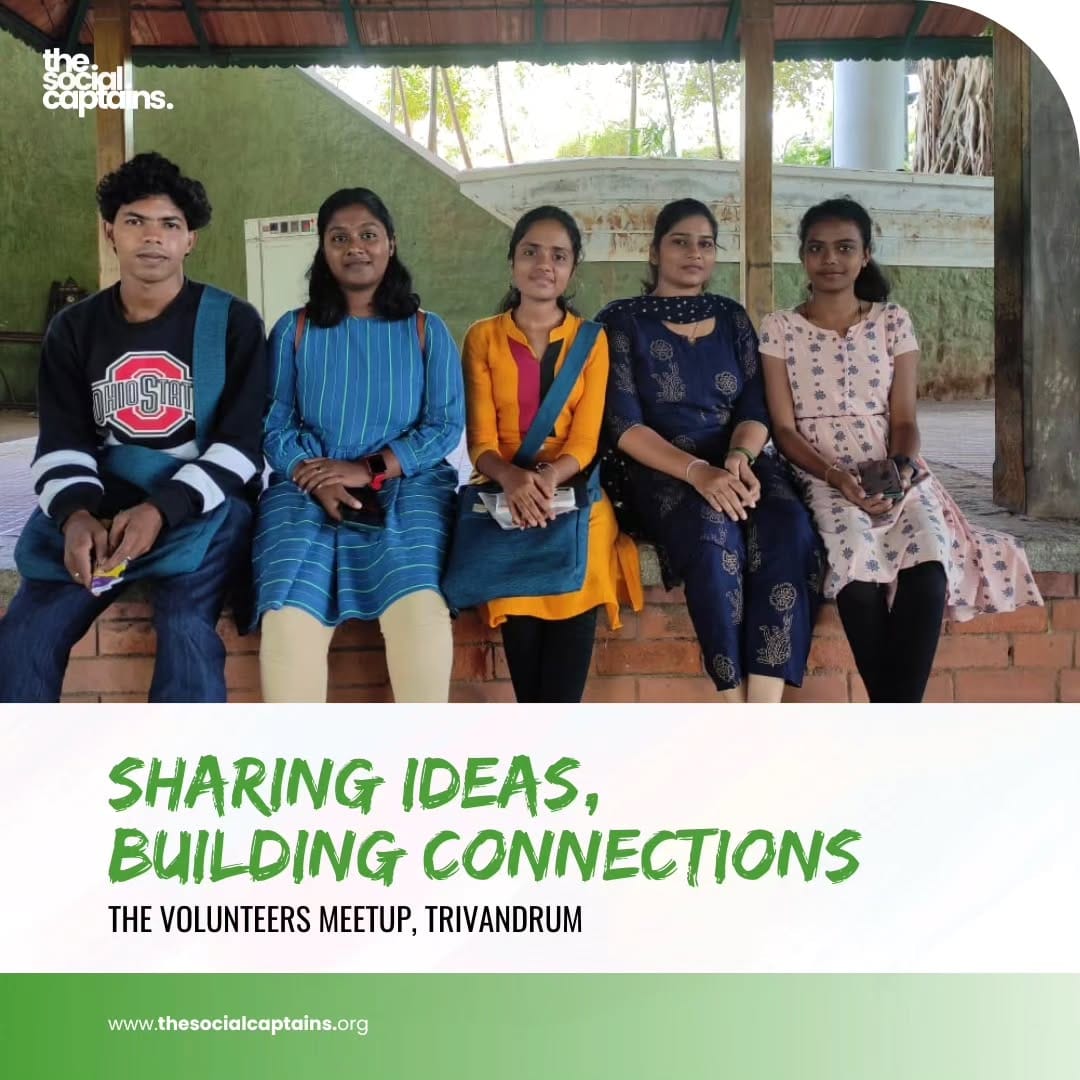 5 volunteers engaged in meaningful storytelling to initiate community actions in Trivandrum