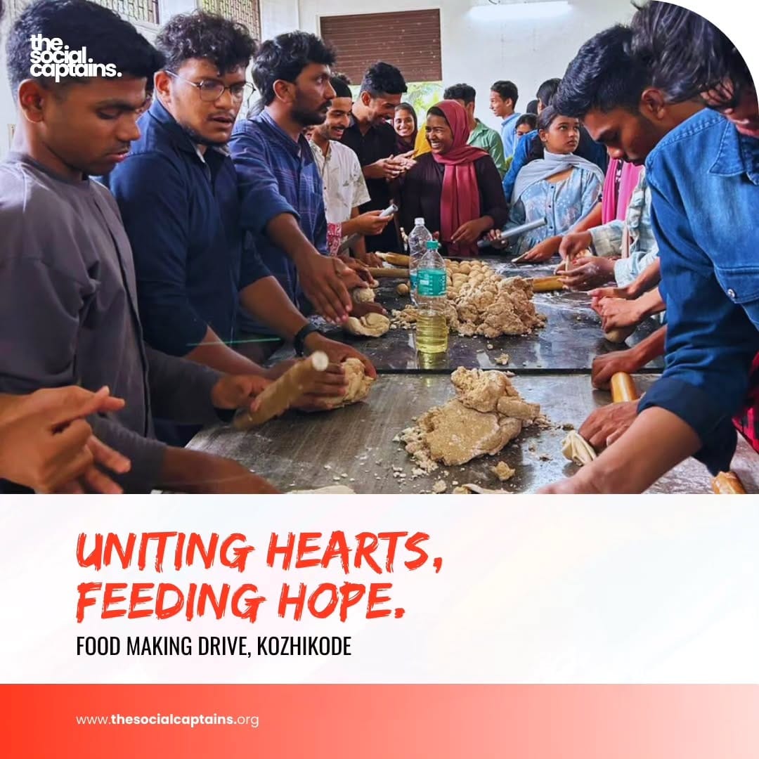 50 volunteers prepared meals to 472 hospital inmates in Kozhikode