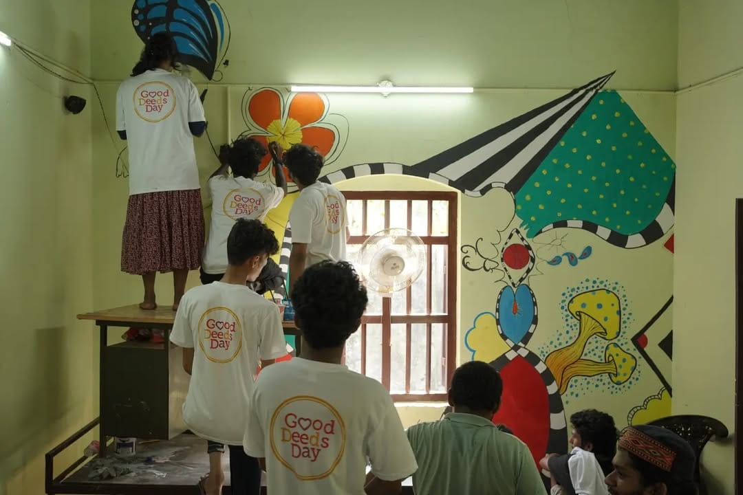 100 volunteers utilised their skills to foster a better learning environment for 25 differently-abled students in Kollam.