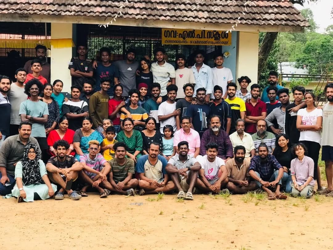 77 volunteers utilised their skills to beautify the streets of Kottayam.