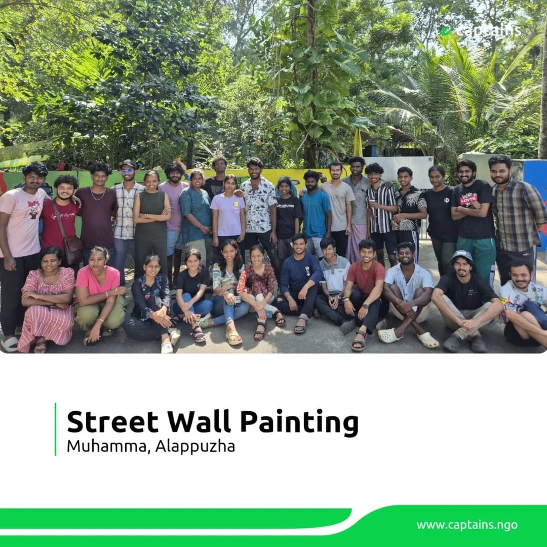 39 volunteers utilised their skills to beautify the streets of Alappuzha