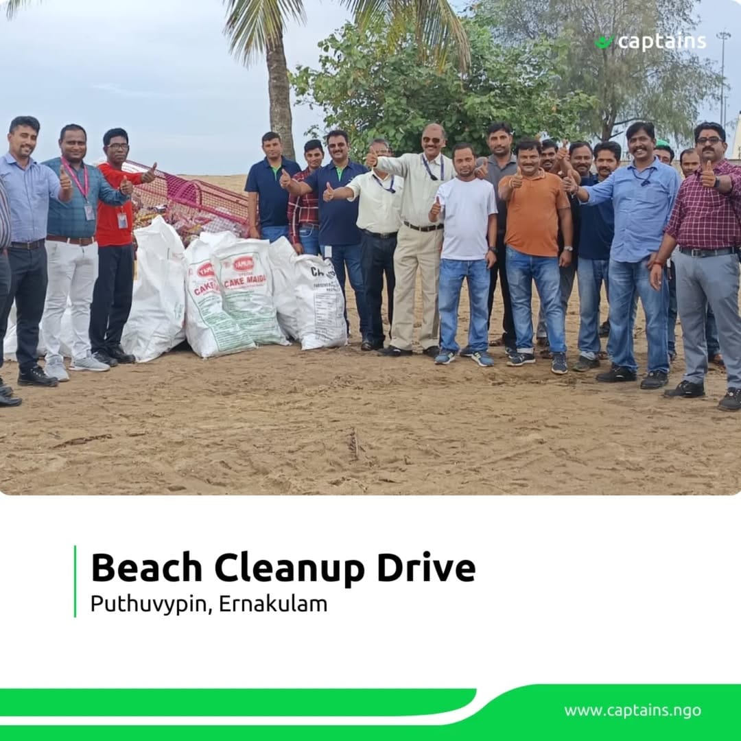 30 volunteers responsibly collected and disposed of 250 kg of non-biodegradable waste in Ernakulam