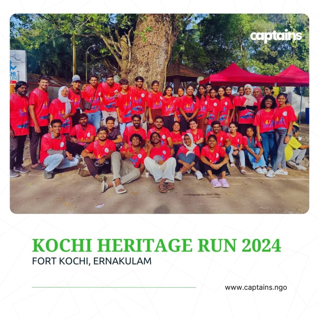 50 volunteers raised awareness on environmental conservation among 1000 marathon runners in Ernakulam.