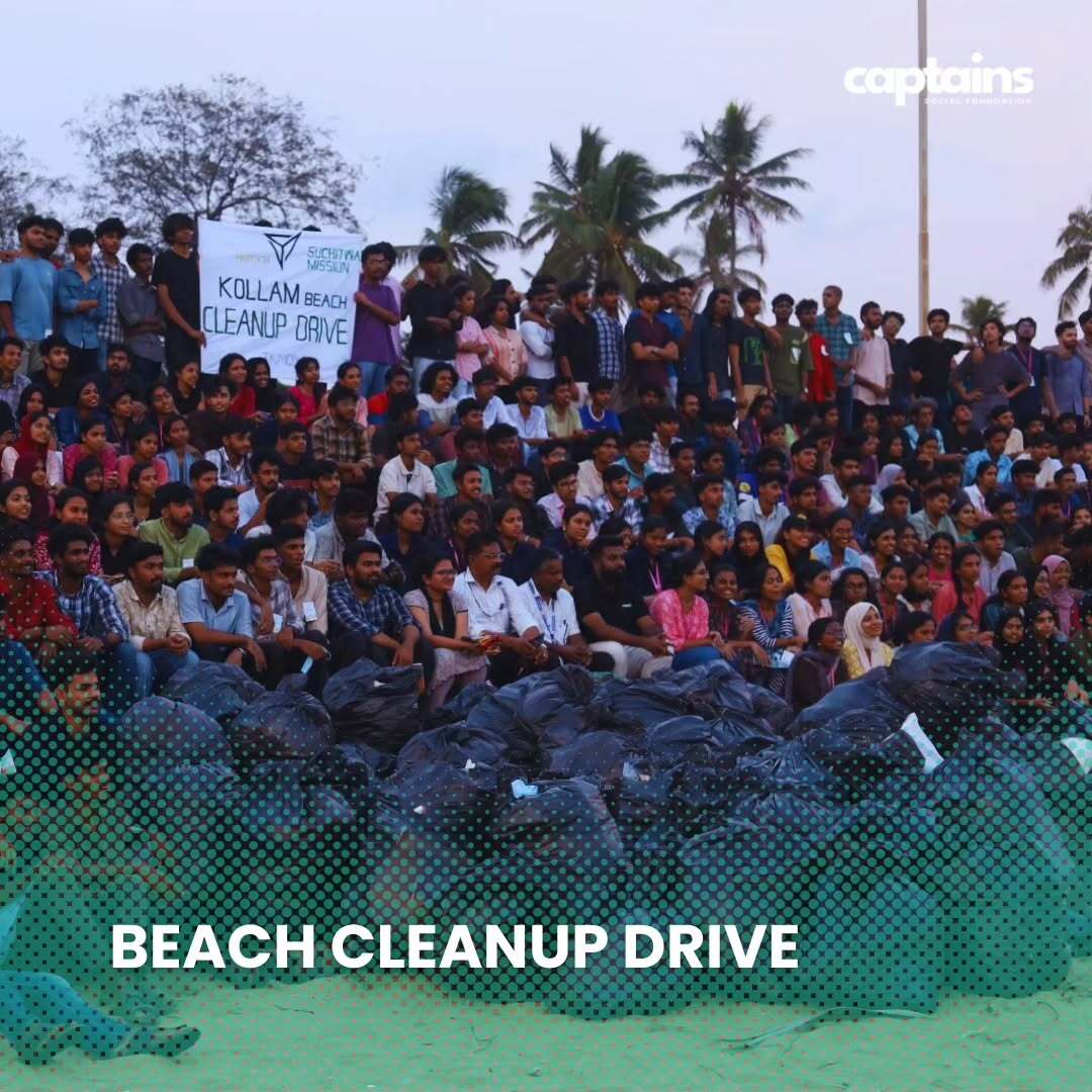 1000 volunteers responsibly collected and disposed of 2500 kg of non-biodegradable waste in Kollam.