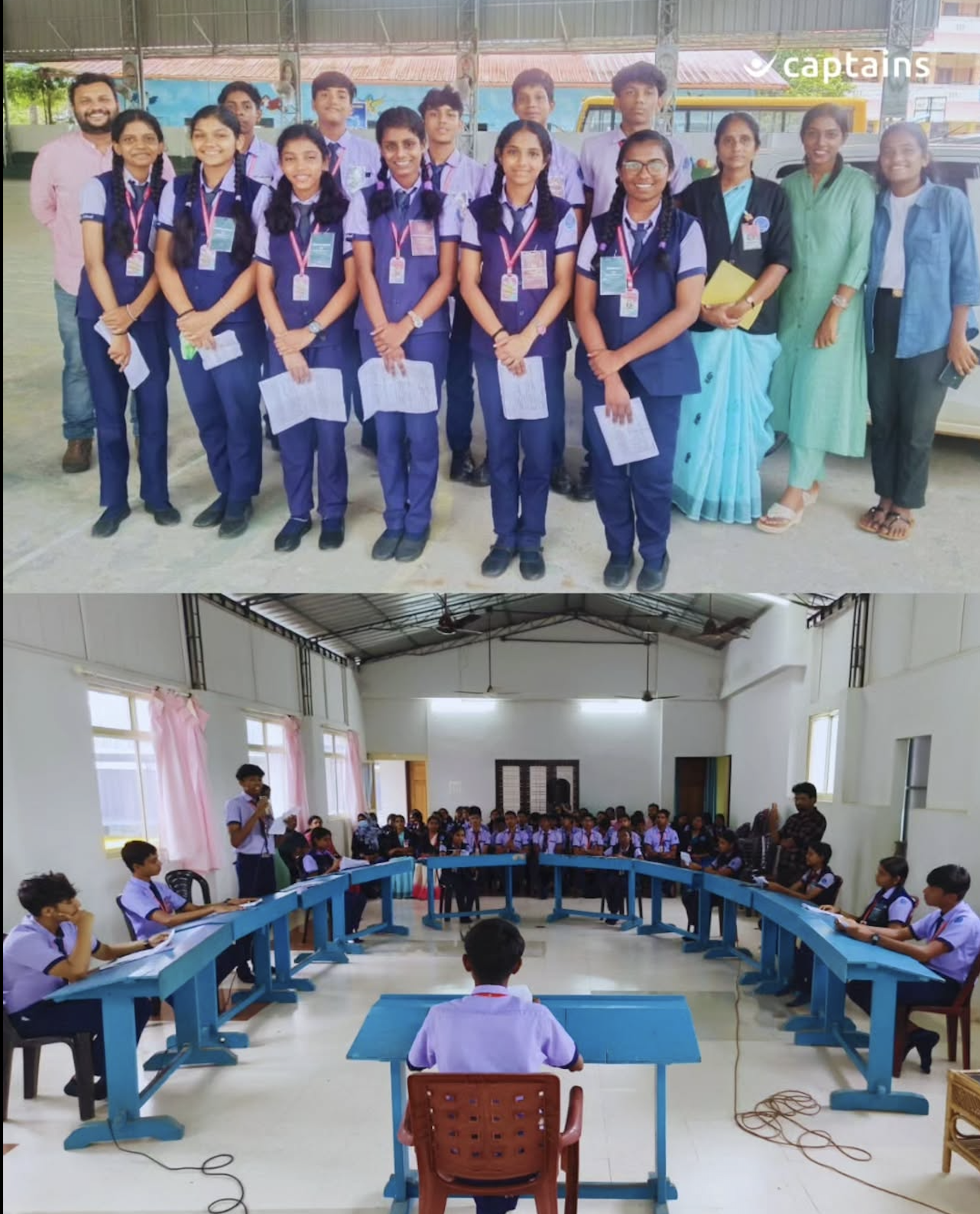 5 volunteers facilitated Model Parliament 2.0 engaging 20 students in meaningful debates on ministries focused on empathy, dignity, ethics and alternative futures at Kollam.