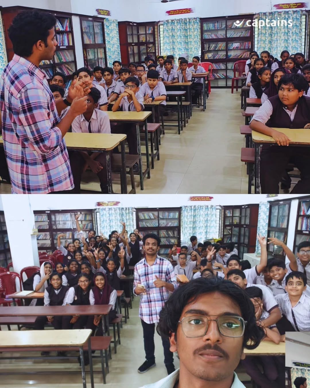 4 volunteers created awareness on cyber safety covering cyberbullying, phishing, online scams, safe browsing and strong passwords for 30 students at Blue Mount Public School, Thonnakkal, Kerala.