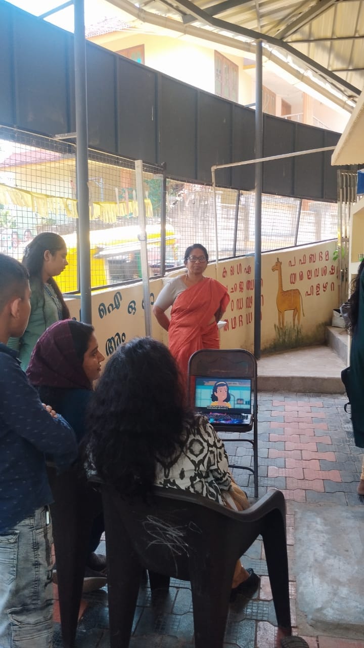 3 volunteers engaged 20 parents across three Anganwadis in Punalur by facilitating an awareness session on reducing parental academic pressure and promoting play-based, age-appropriate learning and emotional well-being.