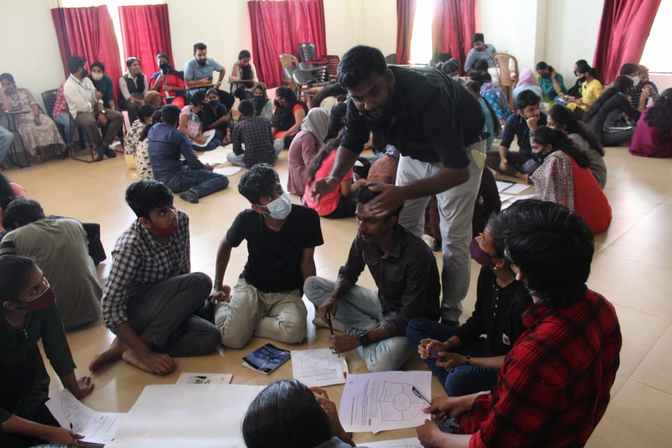 60 students of M. Dasan Institute of Technology were introduced to the concept of reimagining volunteerism.