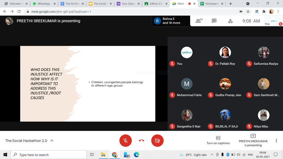 30 volunteers empowered to develop 18 impactful social initiatives within 24 hours to tackle community challenges