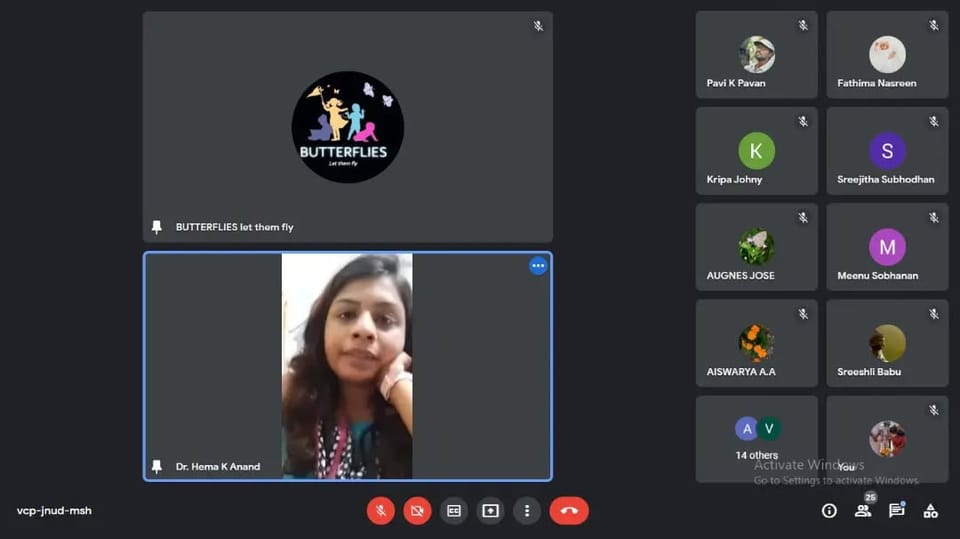 30 volunteers hosted a virtual talk session for 50 parents of visually impaired students