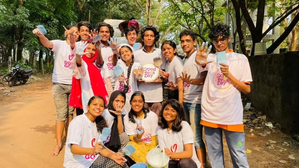 50 volunteers utilised their skills to foster a better learning environment for 25 school students in Malappuram.