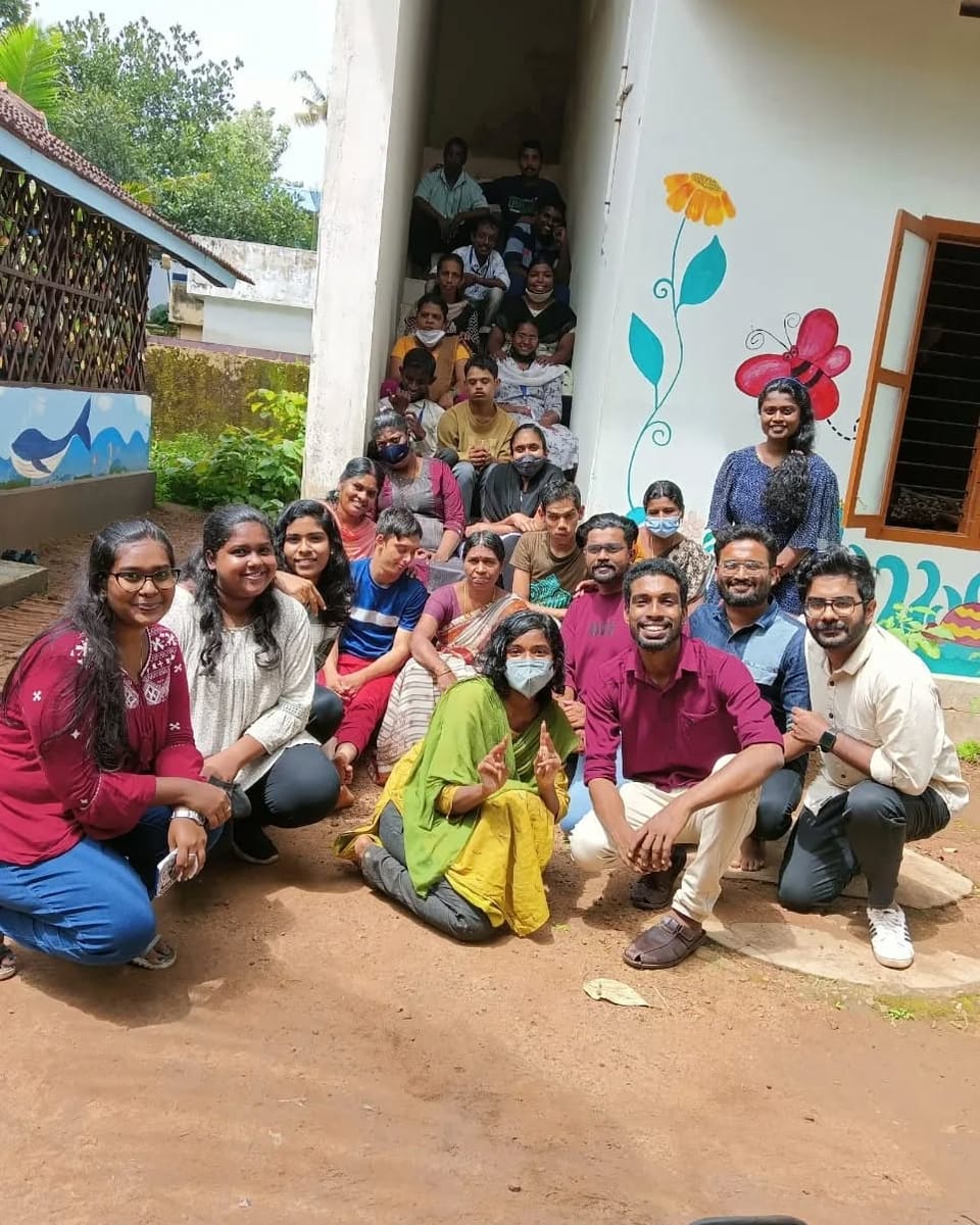 12 volunteers crafted a day to spread smiles among 25 differently-abled students in Kollam.
