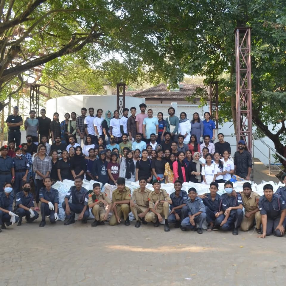 75 volunteers responsibly collected and disposed of 750 kg of non-biodegradable waste in Ernakulam