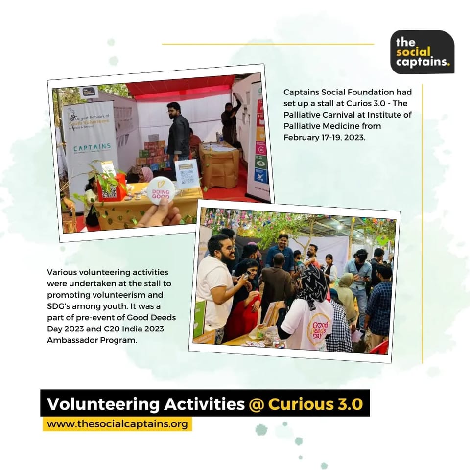 20 volunteers raised awareness on sustainable development goals in Kozhikode