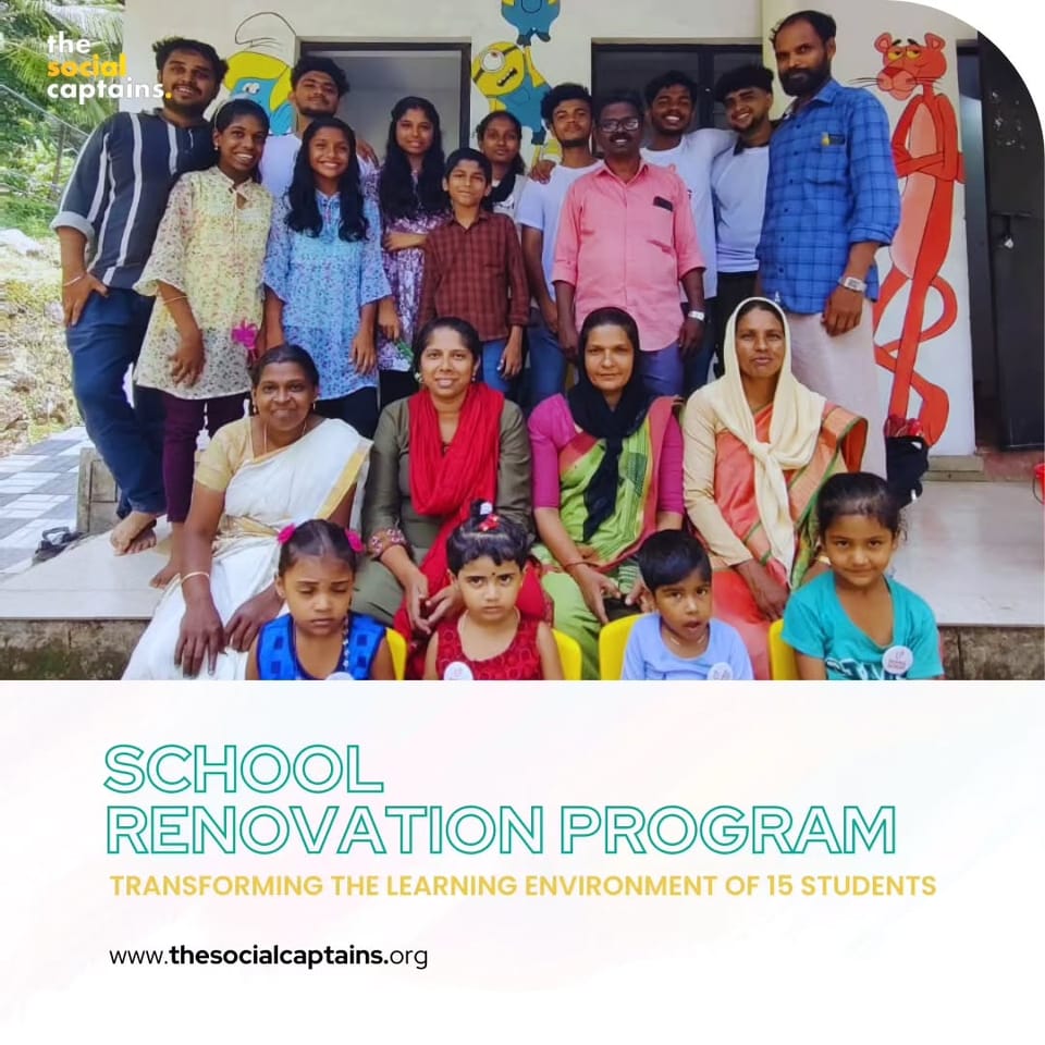 15 volunteers utilised their skills to foster a better learning environment for 25 school students in Kozhikode