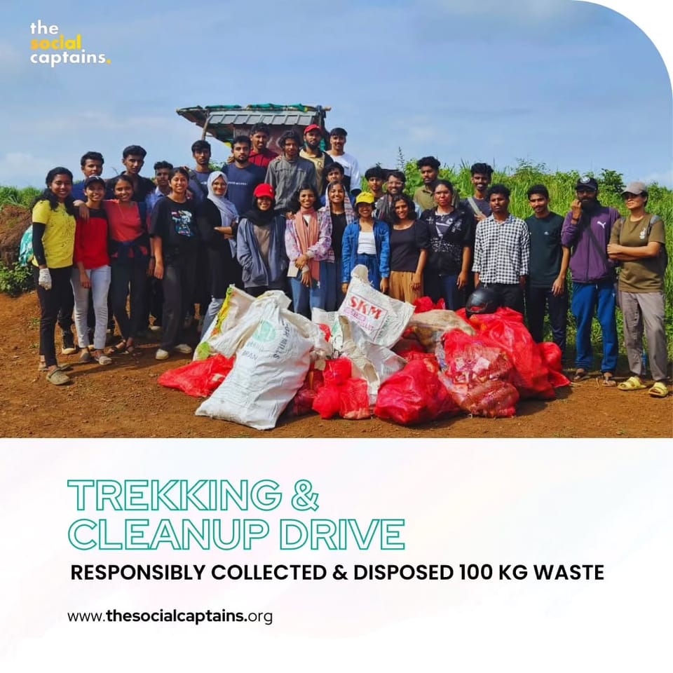 35 volunteers responsibly collected and disposed of 100 kg of non-biodegradable waste in Ernakulam