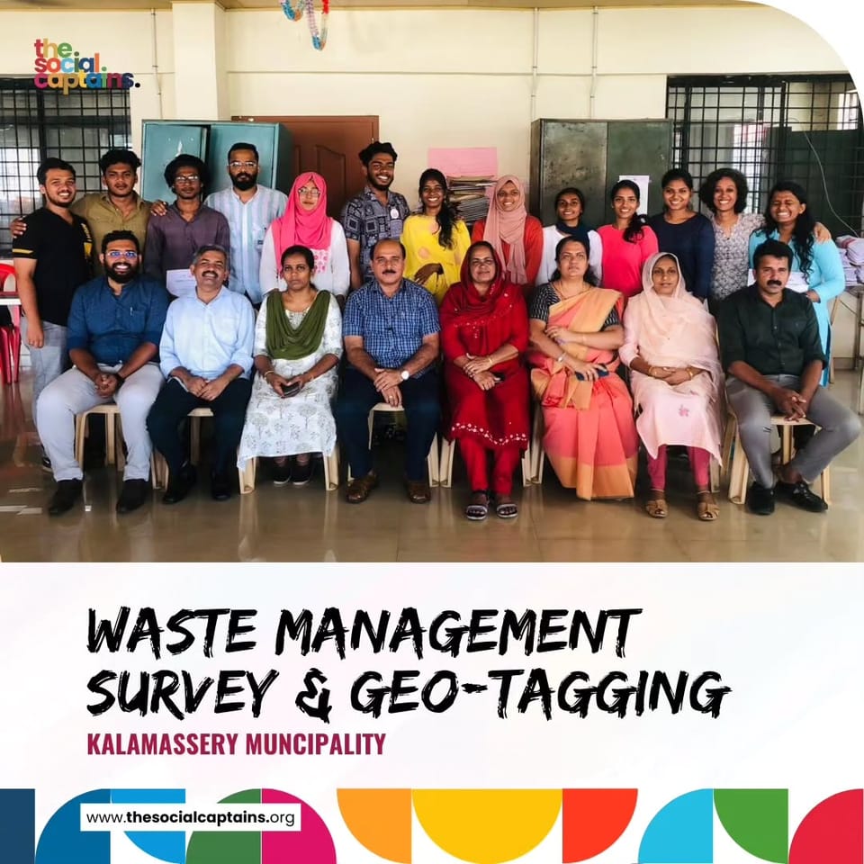 35 volunteers raised awareness on waste management practices and geotagged 5000 residence in Ernakulam