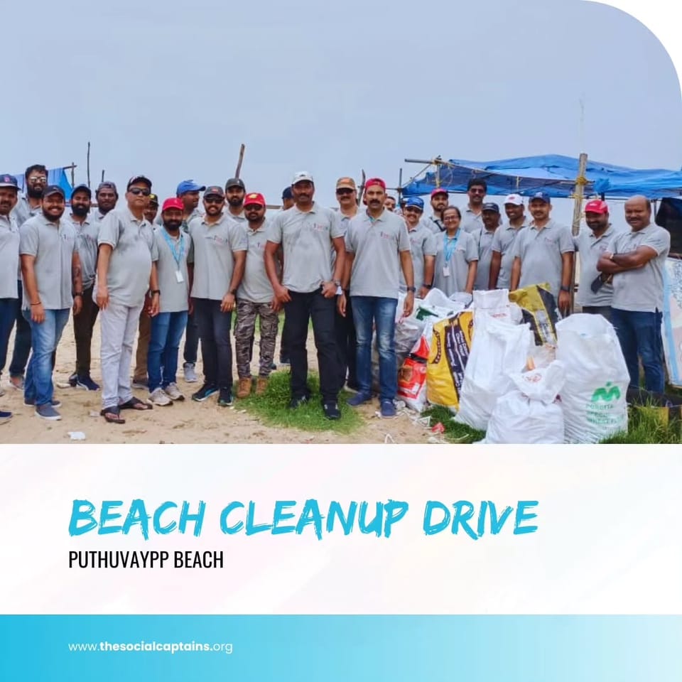 40 volunteers responsibly collected and disposed of 250 kg of non-biodegradable waste in Ernakulam