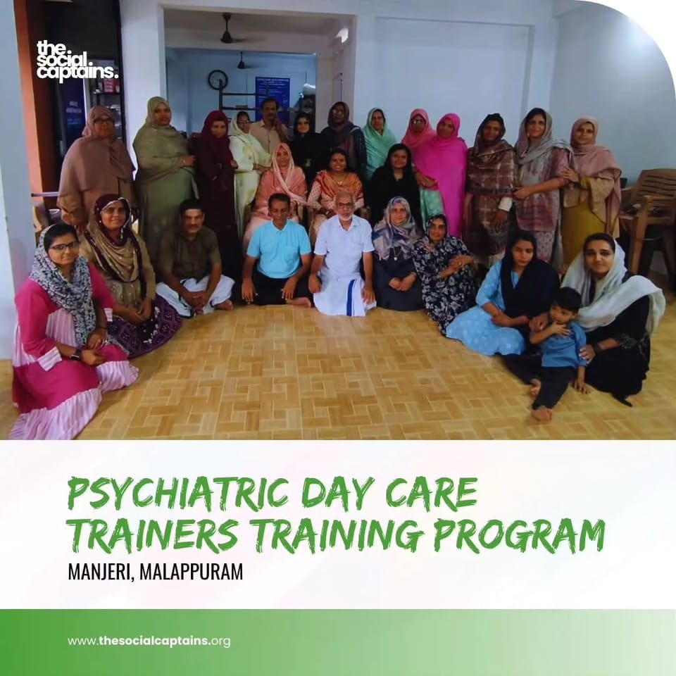 5 volunteers organised training to empower 25 psychatric trainers in Malappuram