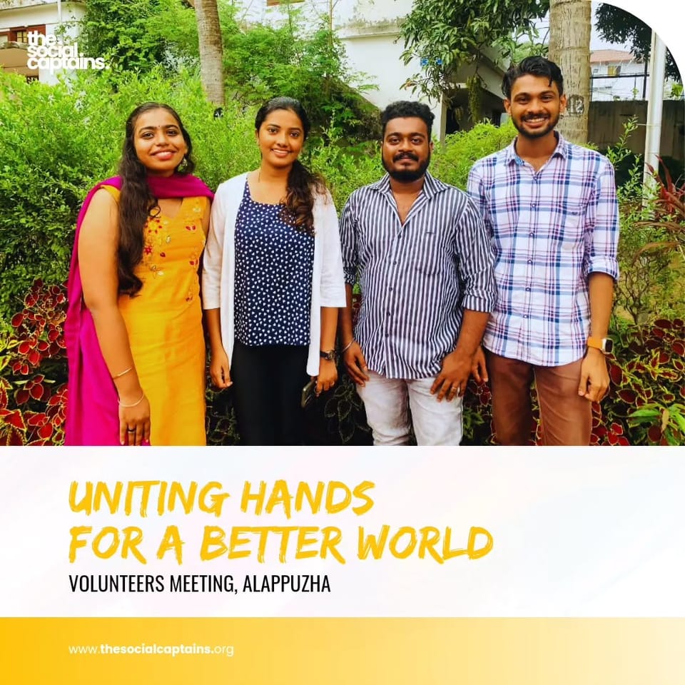4 volunteers engaged in meaningful storytelling to initiate community actions in Alappuzha