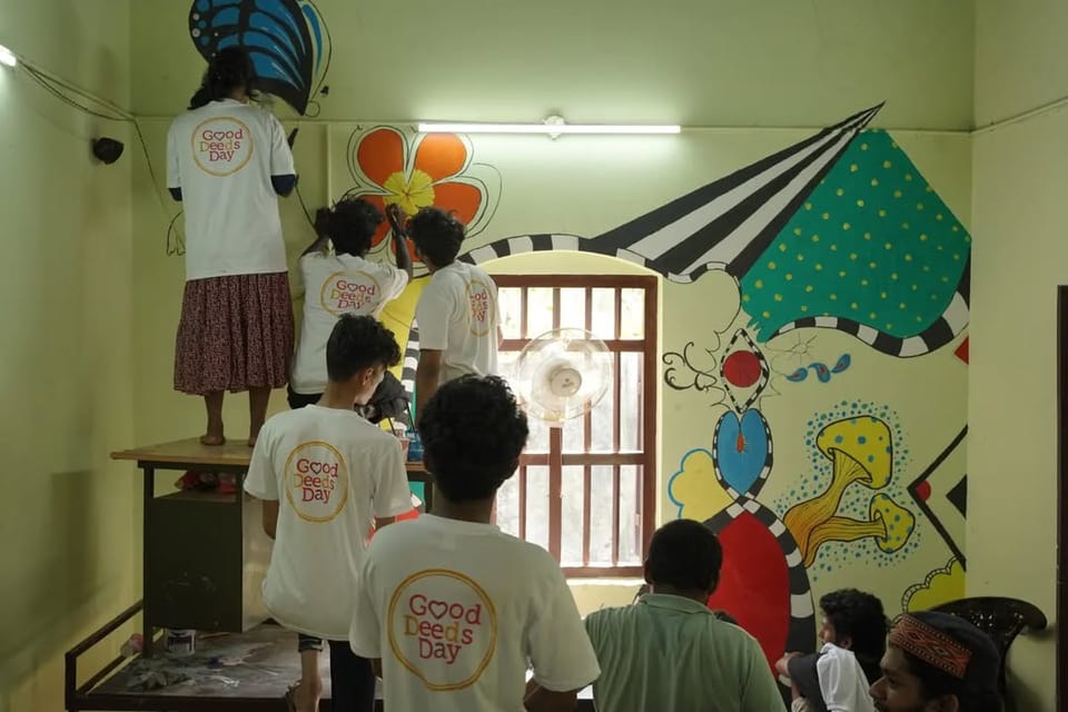 100 volunteers utilised their skills to foster a better learning environment for 25 differently-abled students in Kollam.