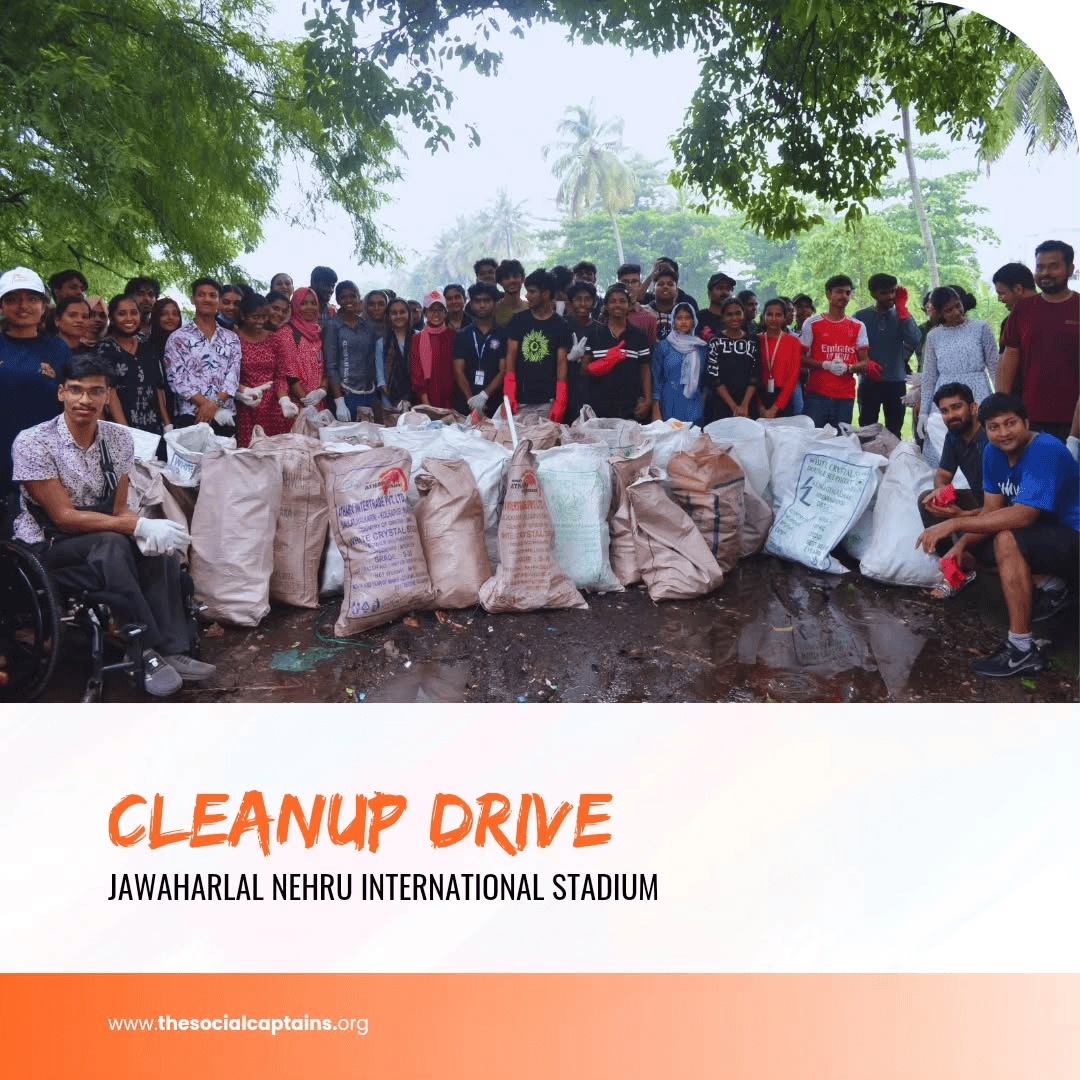 110 volunteers responsibly collected and disposed of 1110 kg of non-biodegradable waste in Ernakulam.