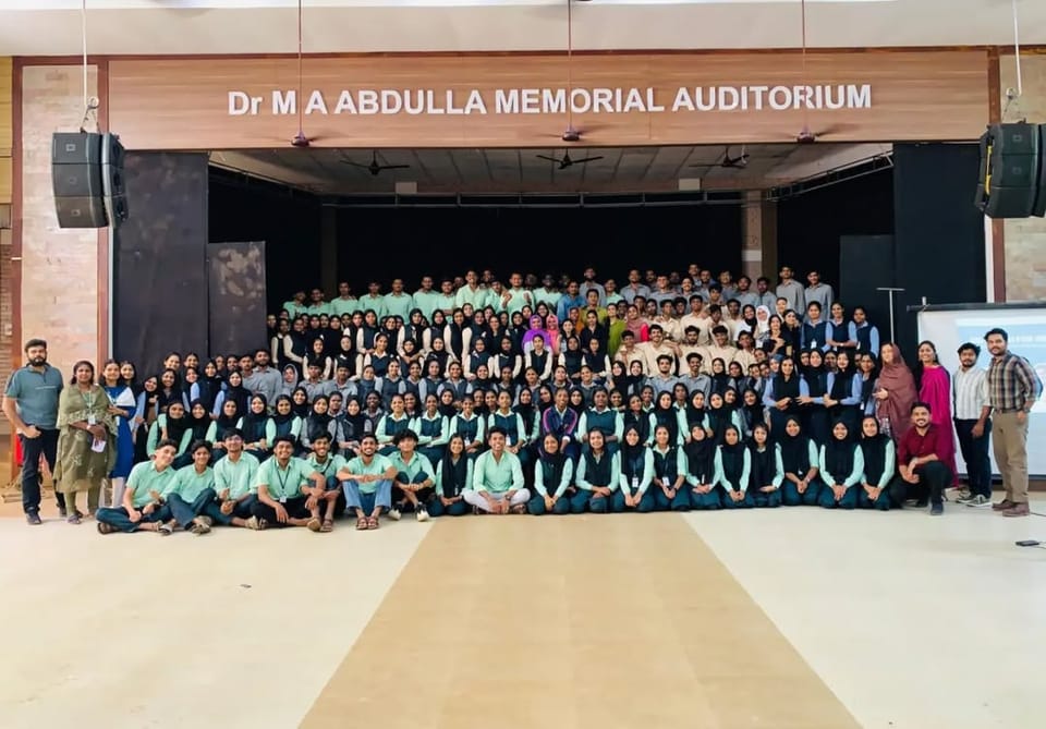 216 students of MES Asmabi College were trained in soft skills to enhance their job readiness.