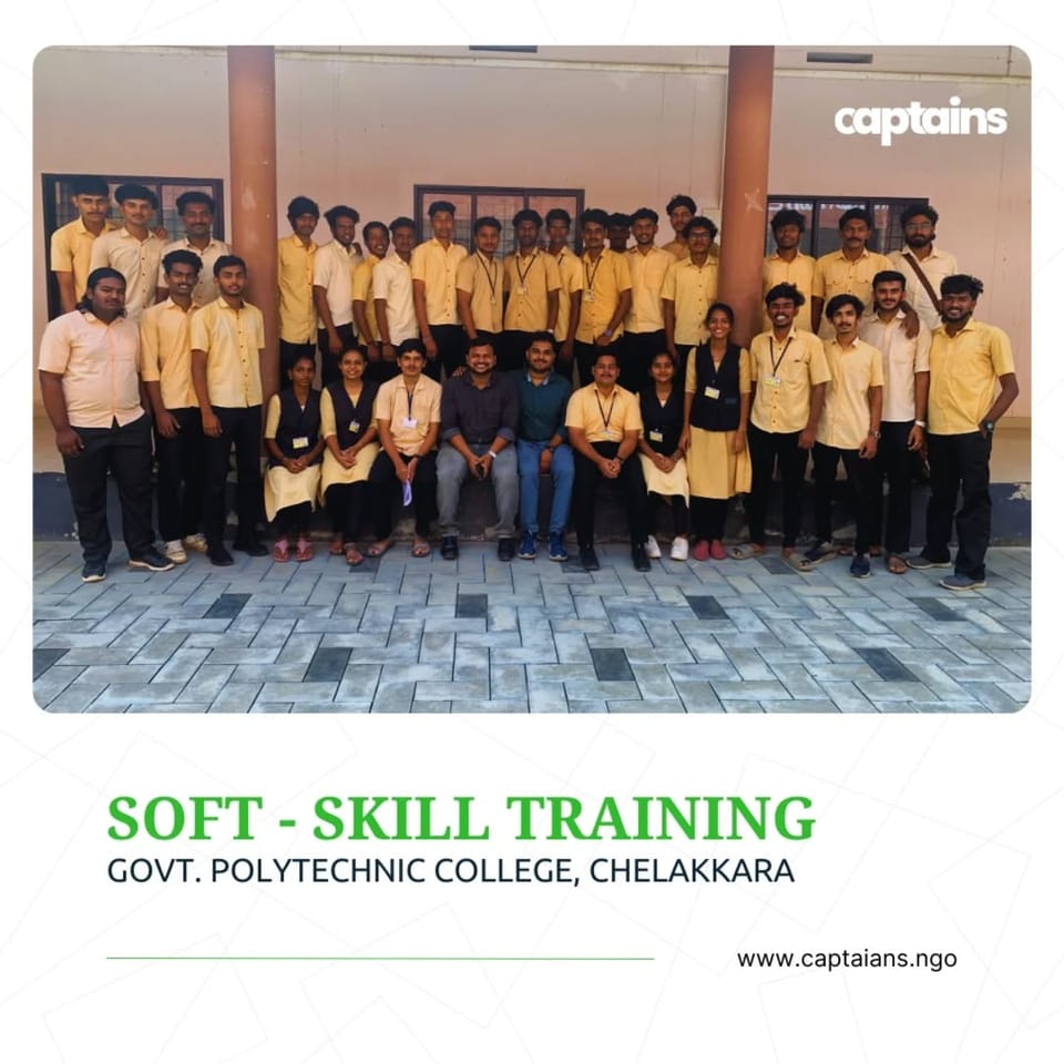 82 students of Govt. Polytechnic College Chelakkara were trained in soft skills to enhance their job readiness.