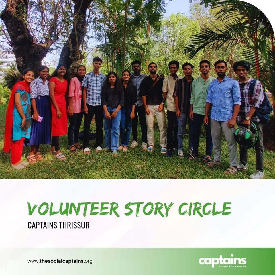 15 volunteers engaged in meaningful storytelling to initiate community actions in Thrissur.