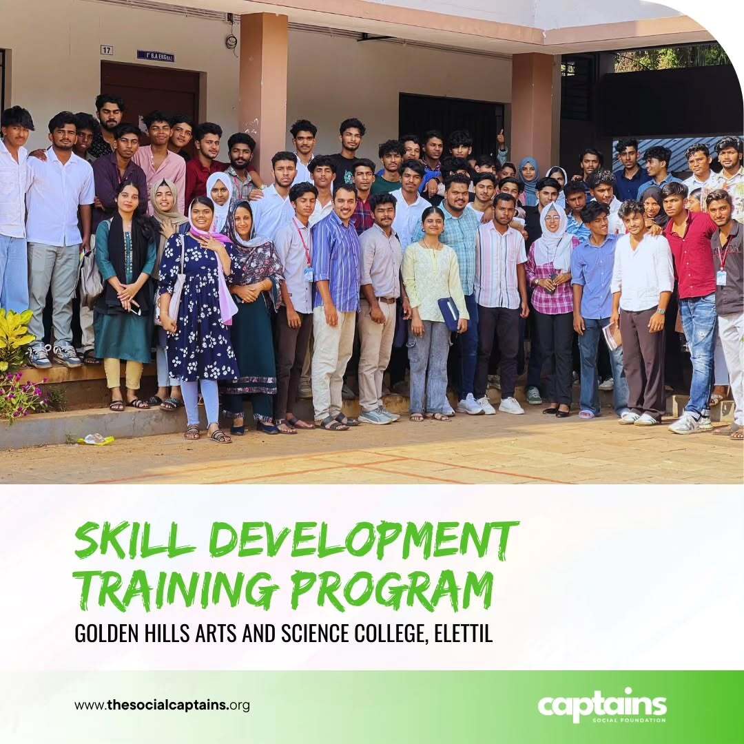 80 students of Golden Hills Arts & Science College were trained in soft skills to enhance their job readiness.