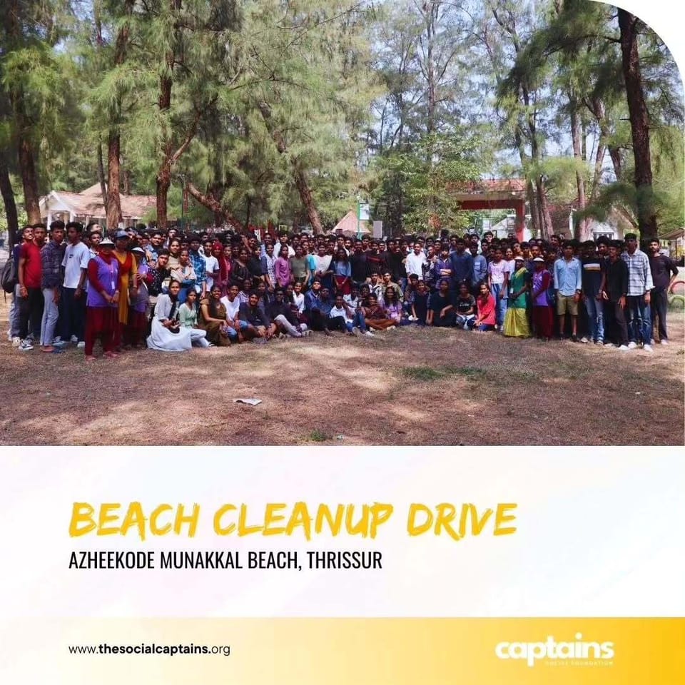 255 volunteers responsibly collected and disposed of 200 kg of non-biodegradable waste in Thrissur.