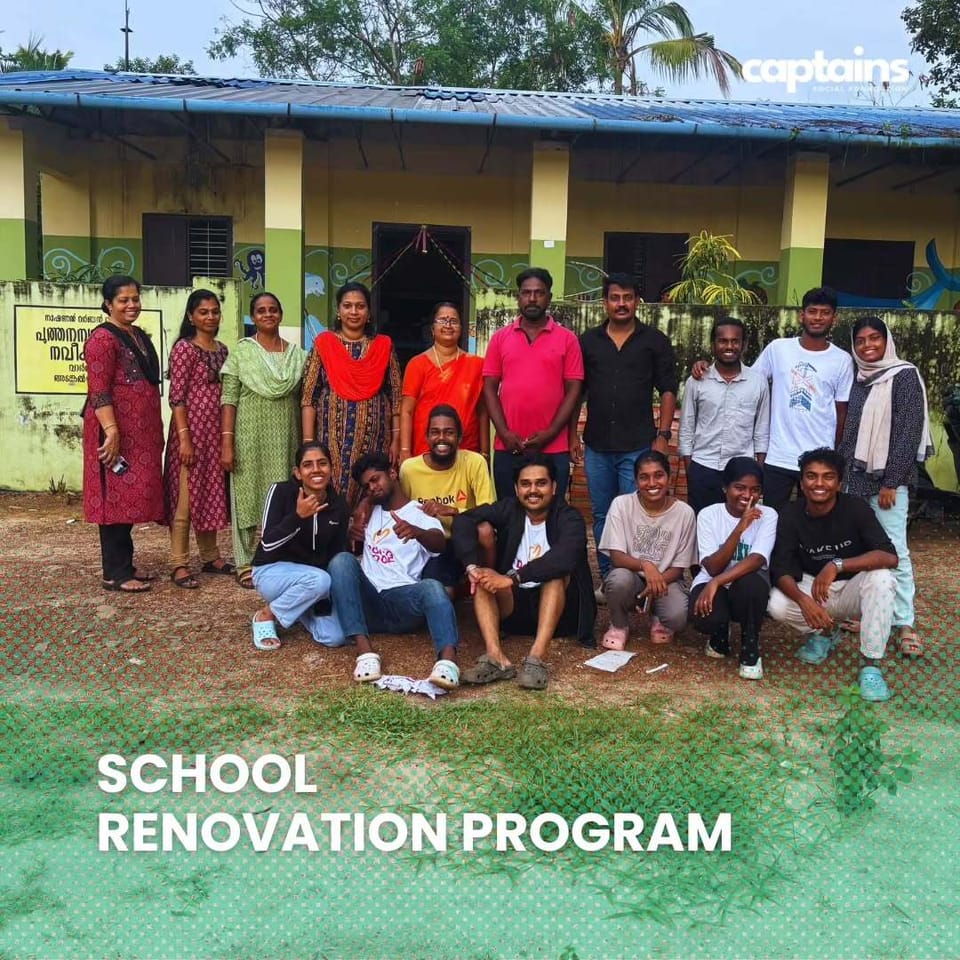 15 volunteers utilised their skills to foster a better learning environment for 50 school students in Alappuzha