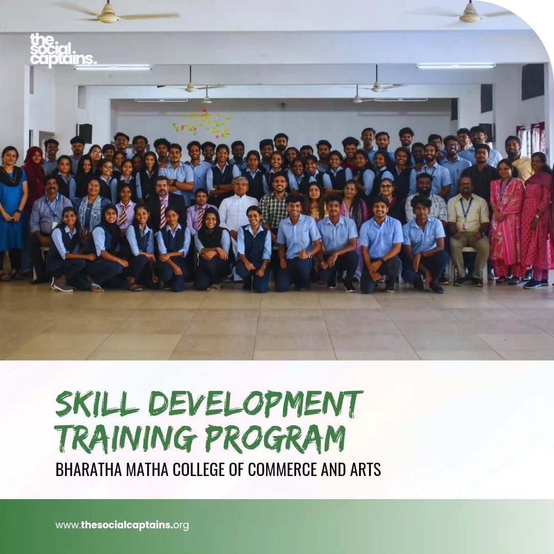 101 students of Bharat Mata College, Aluva were trained in soft skills to enhance their job readiness.