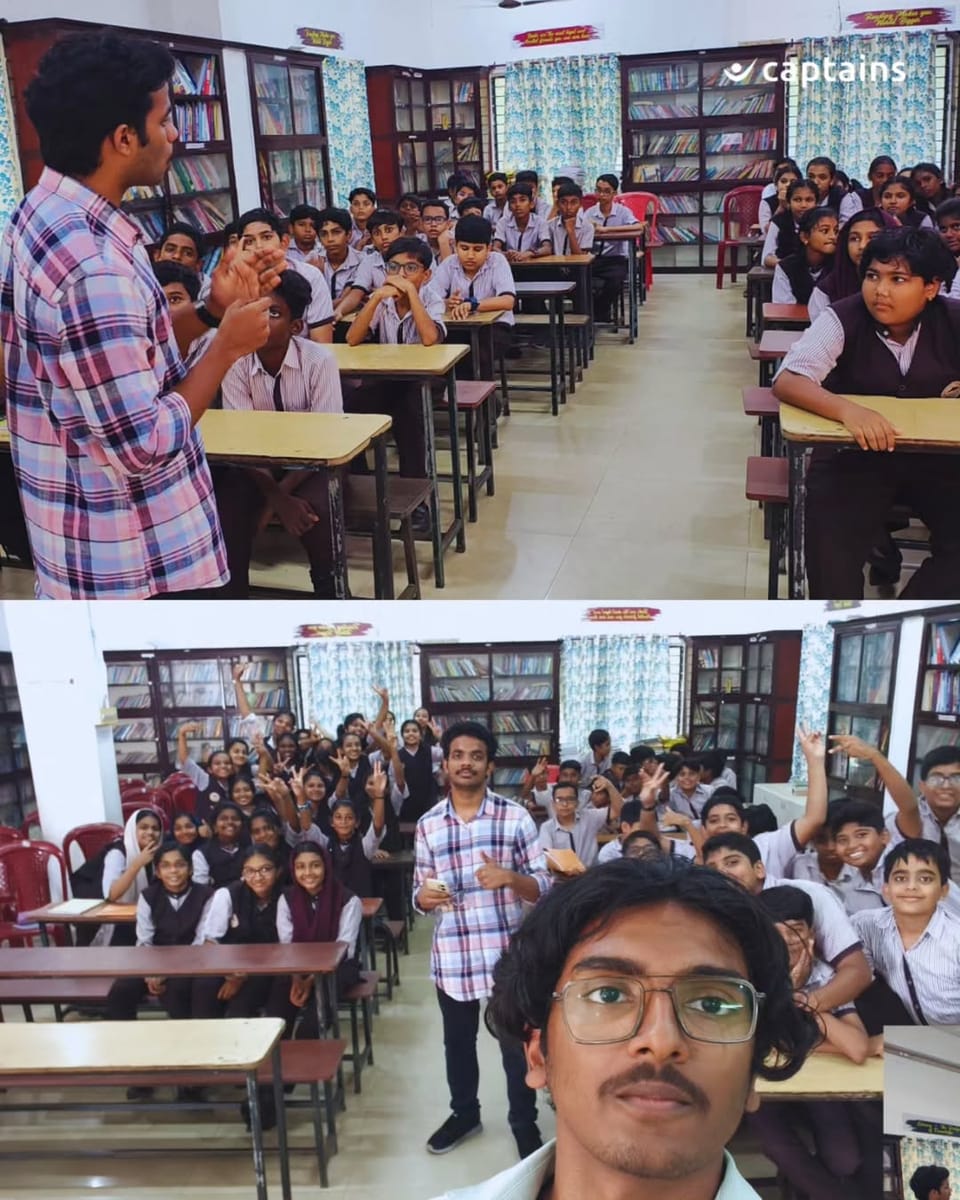 4 volunteers created awareness on cyber safety covering cyberbullying, phishing, online scams, safe browsing and strong passwords for 30 students at Blue Mount Public School, Thonnakkal, Kerala.