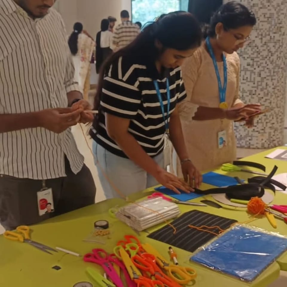 30 volunteers created 50 Braille slates to support accessible learning for visually impaired students in Kochi in collaboration with Wipro and Being Jigyaasu.