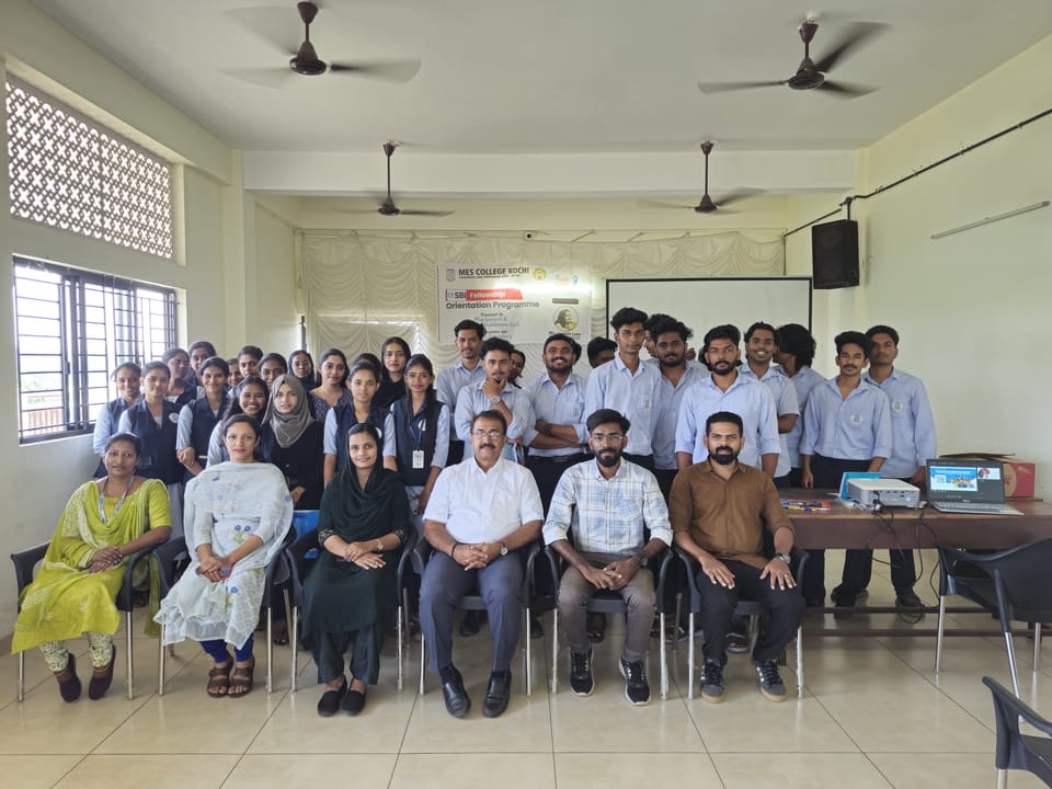 60 students of MES College Mudemveli, Ernakulam were introduced to the SBI Youth for India Fellowship and career opportunities in the social sector in collaboration with Platform Commons and SBI Foundation.